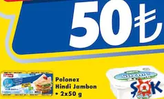 POLONEZ HİNDİ JAMBON 2X50 G POLONEZ HİNDİ JAMBON 2X50 G
